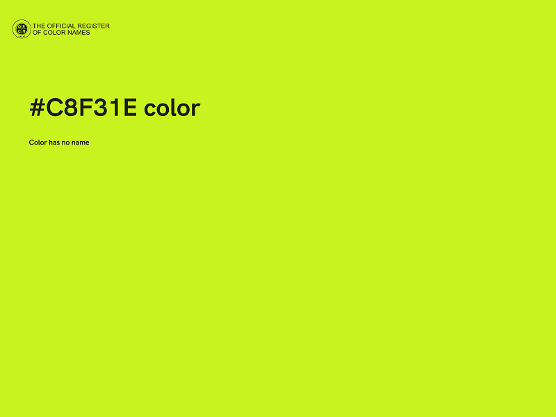 #C8F31E color image