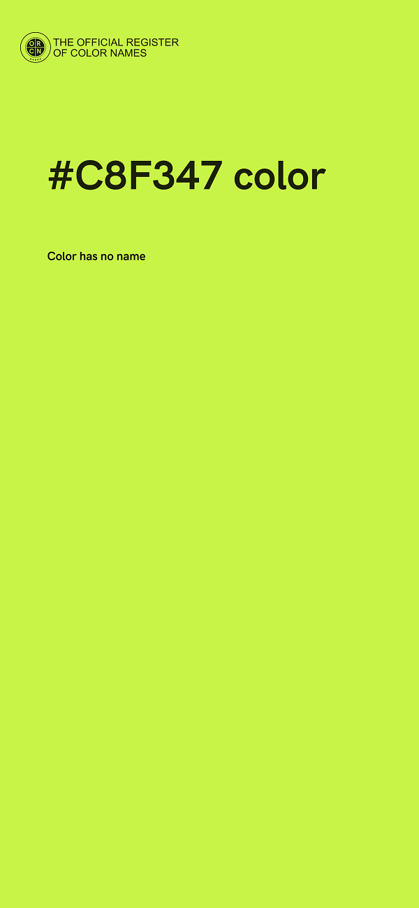 #C8F347 color image