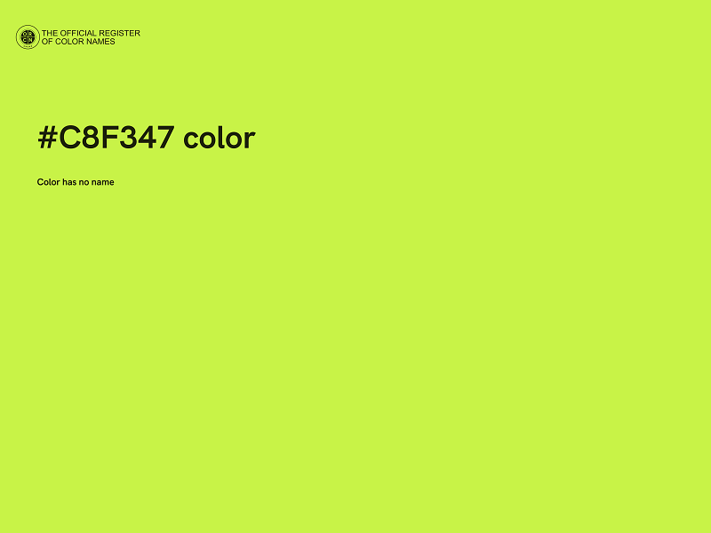 #C8F347 color image