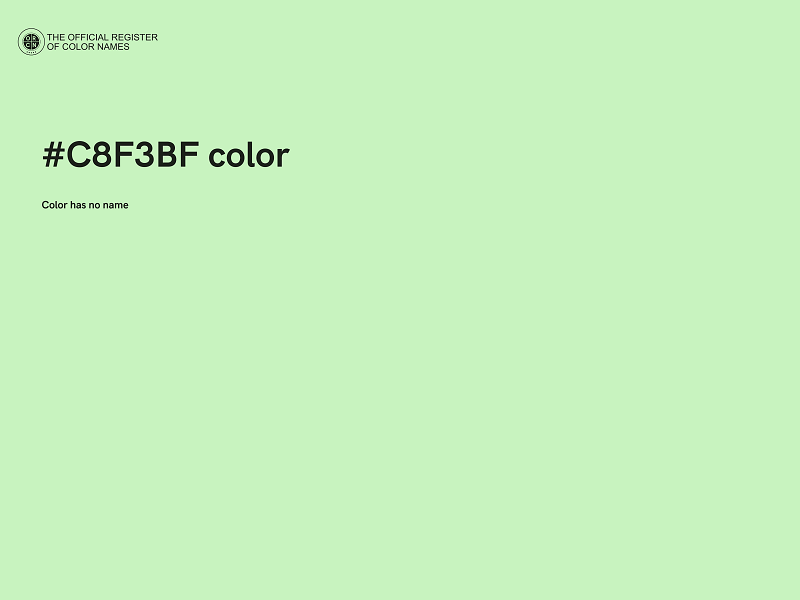 #C8F3BF color image