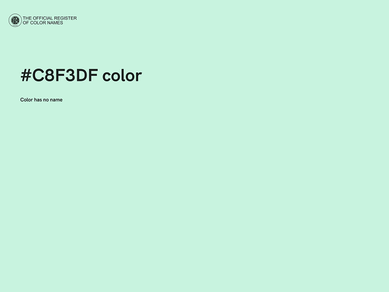 #C8F3DF color image