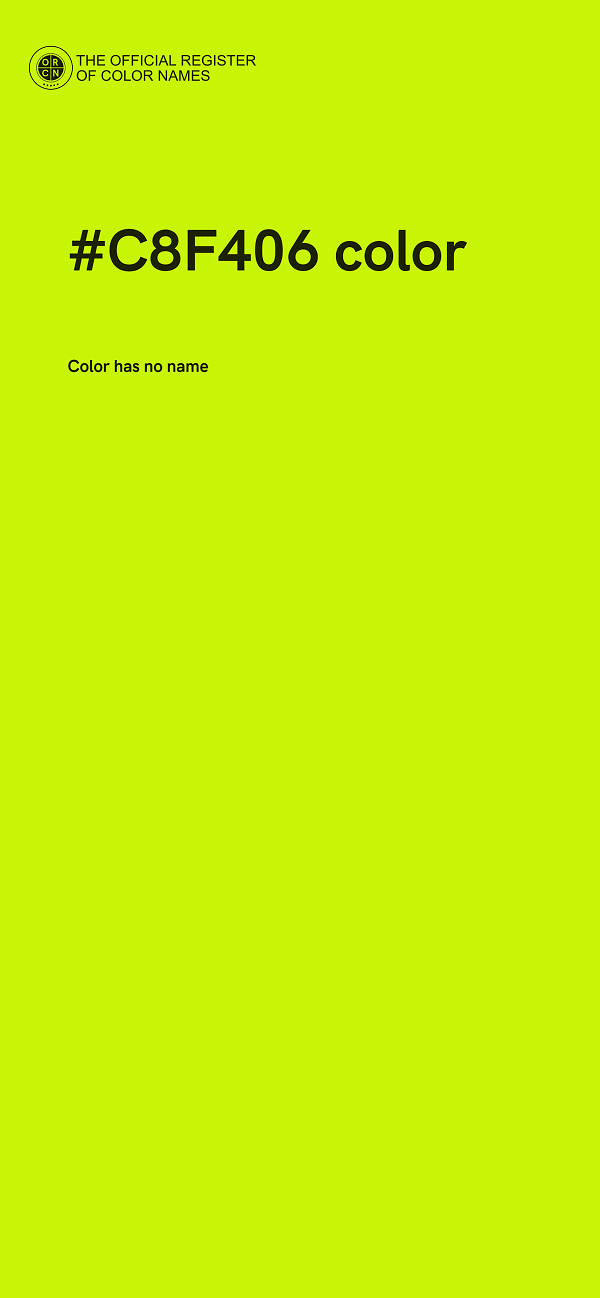 #C8F406 color image