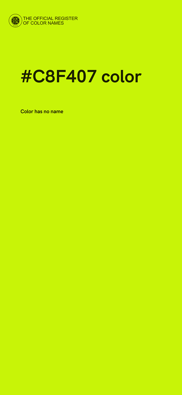 #C8F407 color image