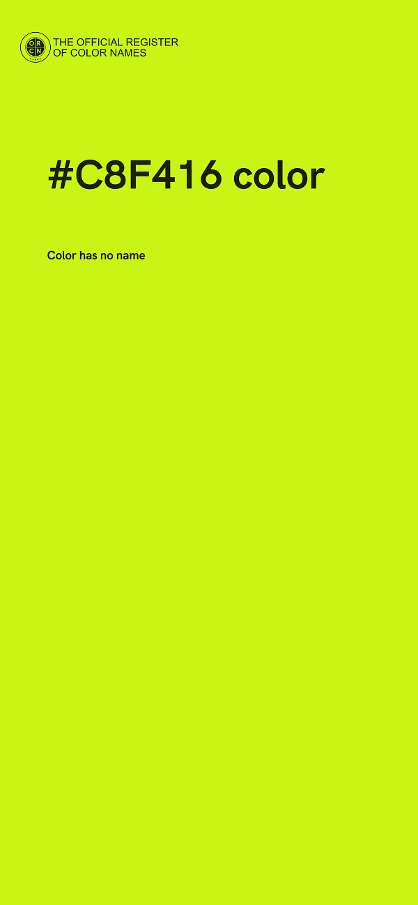 #C8F416 color image