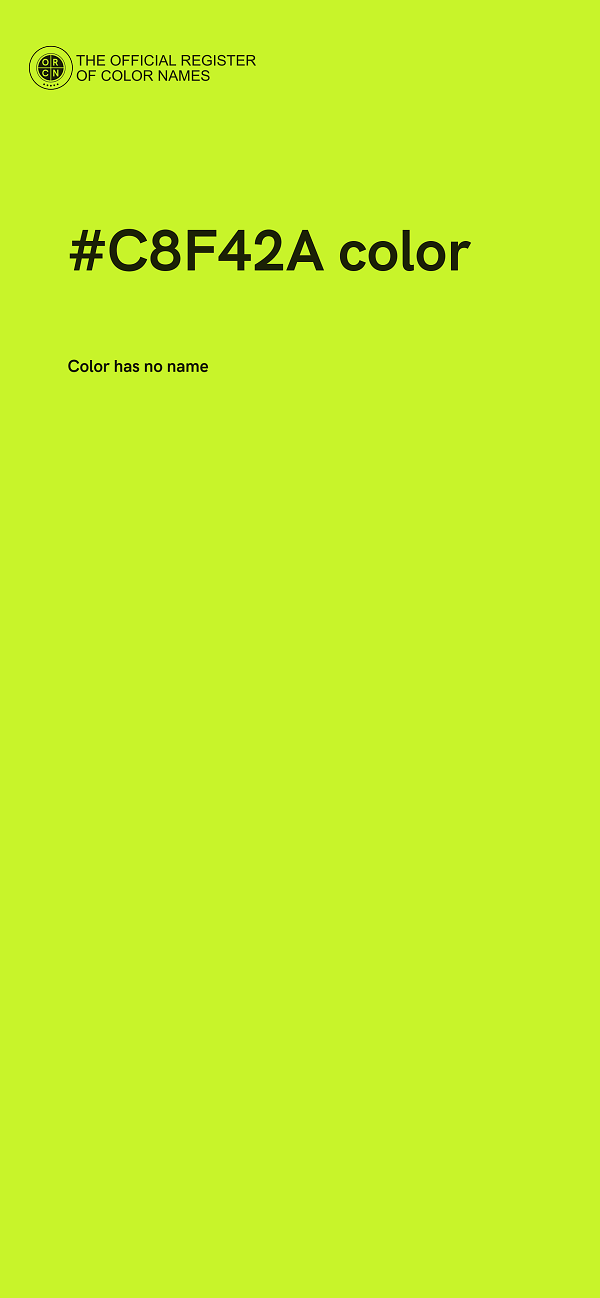 #C8F42A color image