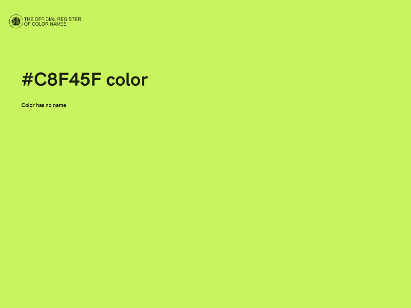 #C8F45F color image