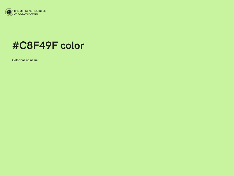 #C8F49F color image