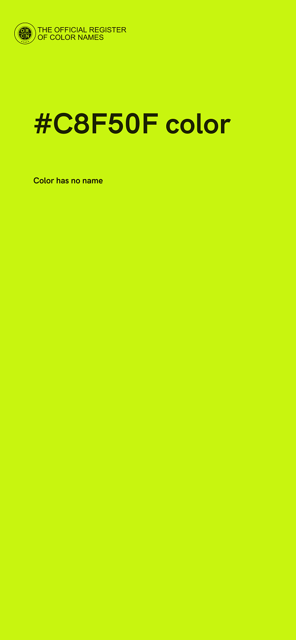 #C8F50F color image