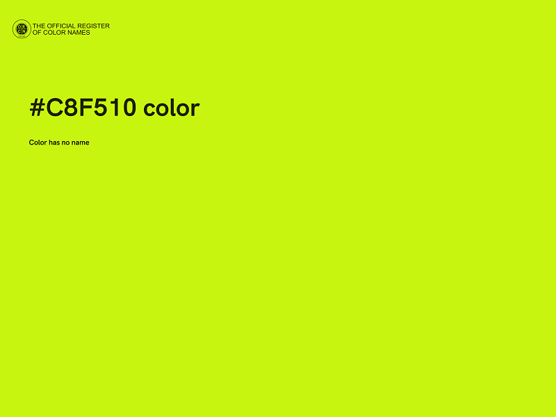 #C8F510 color image