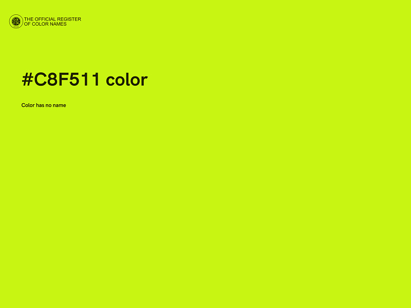 #C8F511 color image