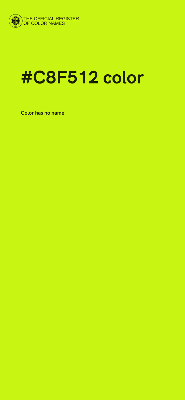 #C8F512 color image
