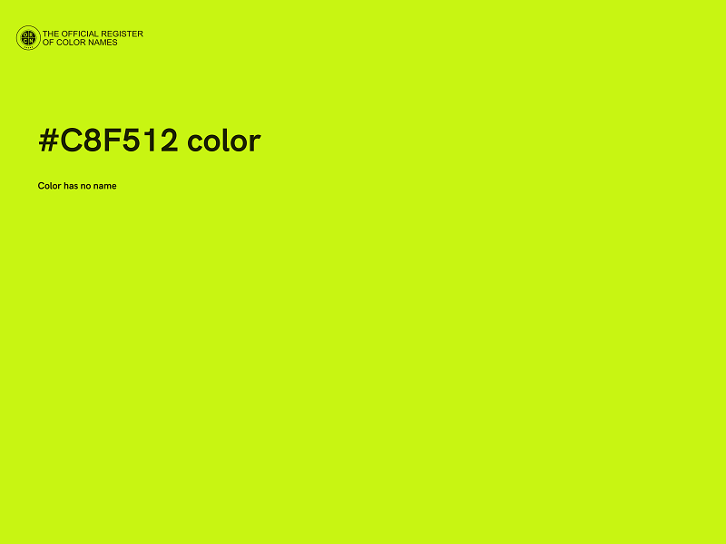 #C8F512 color image
