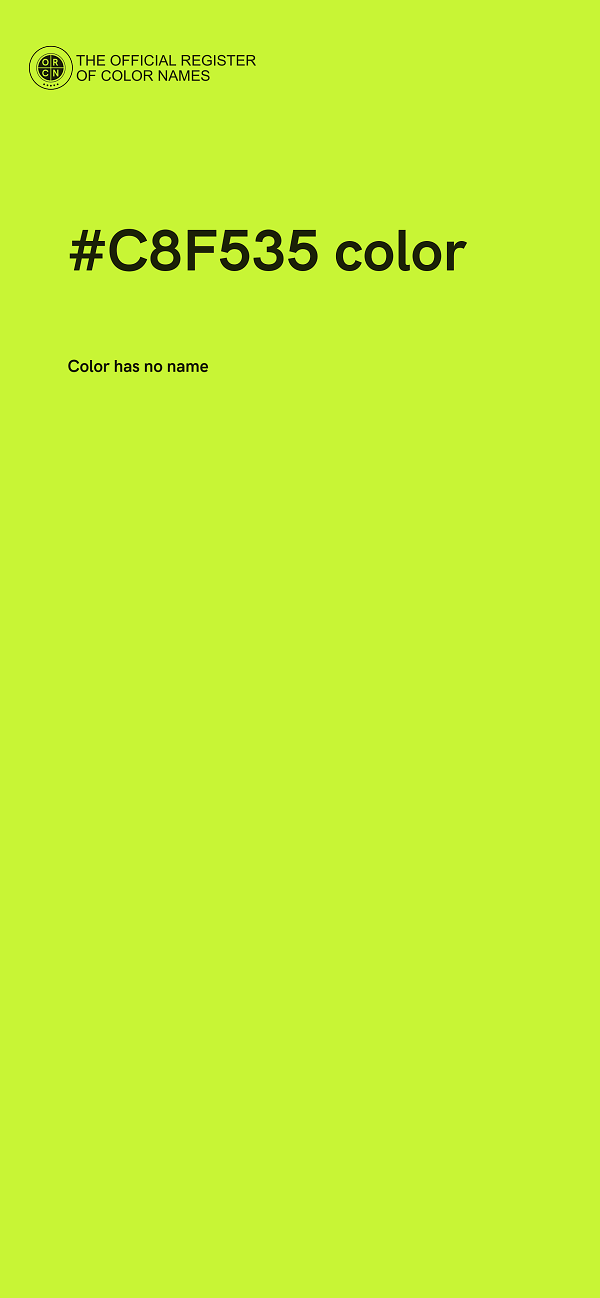 #C8F535 color image