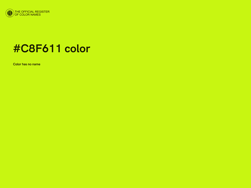 #C8F611 color image
