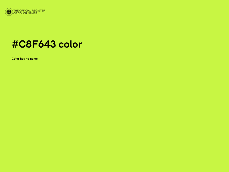 #C8F643 color image