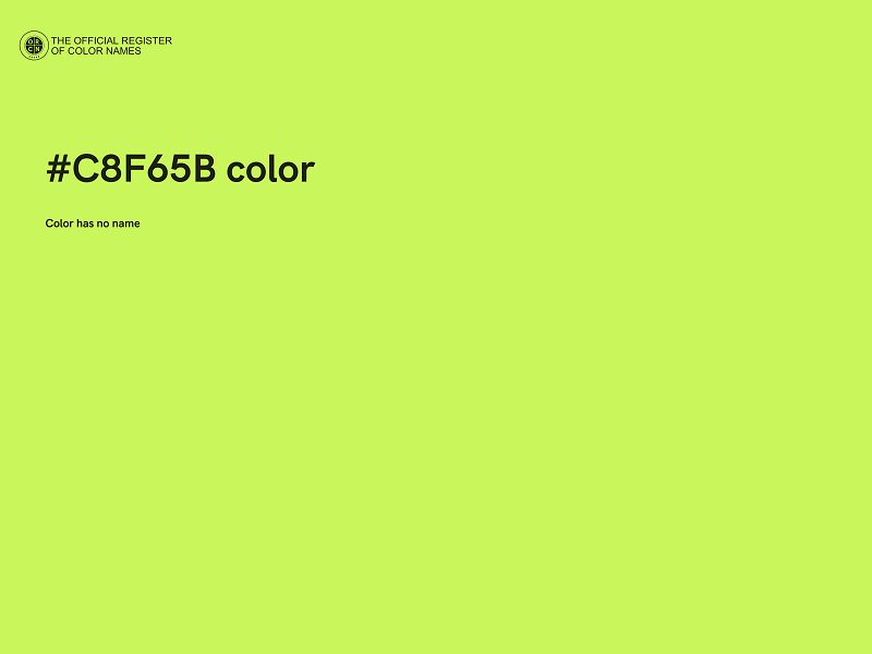 #C8F65B color image