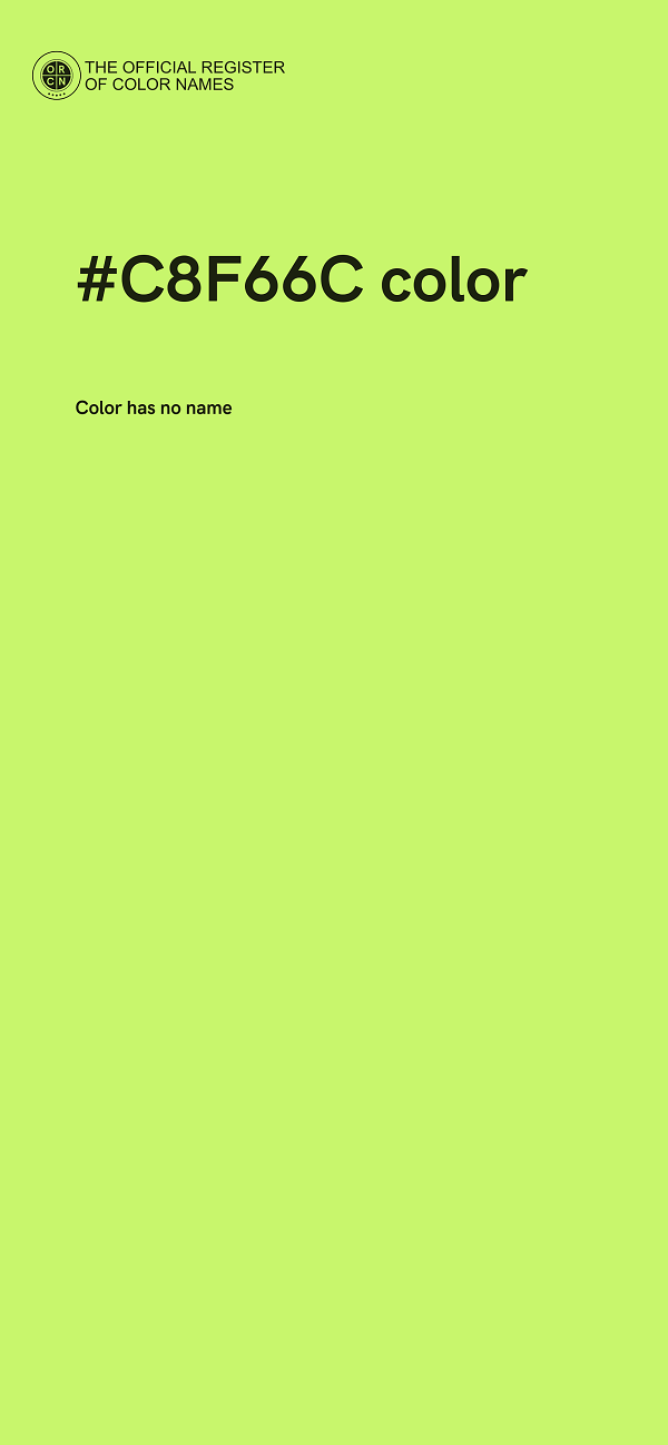 #C8F66C color image