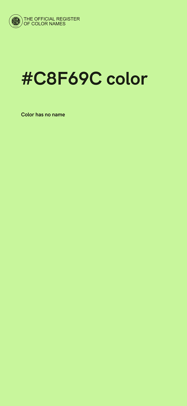 #C8F69C color image