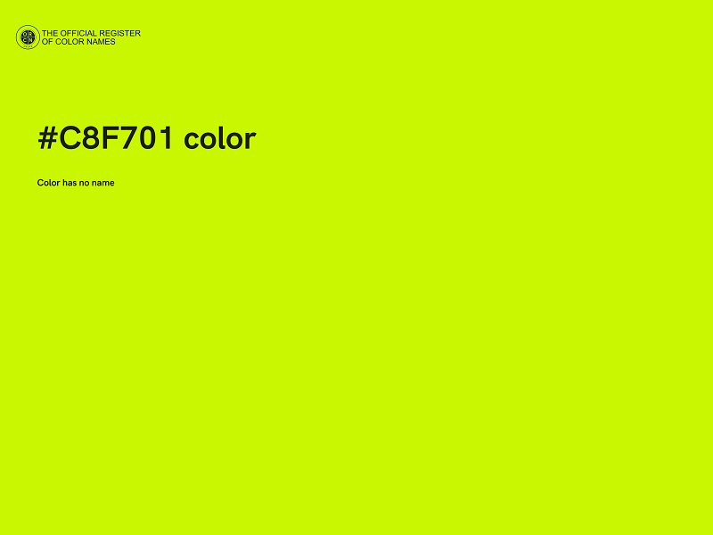 #C8F701 color image