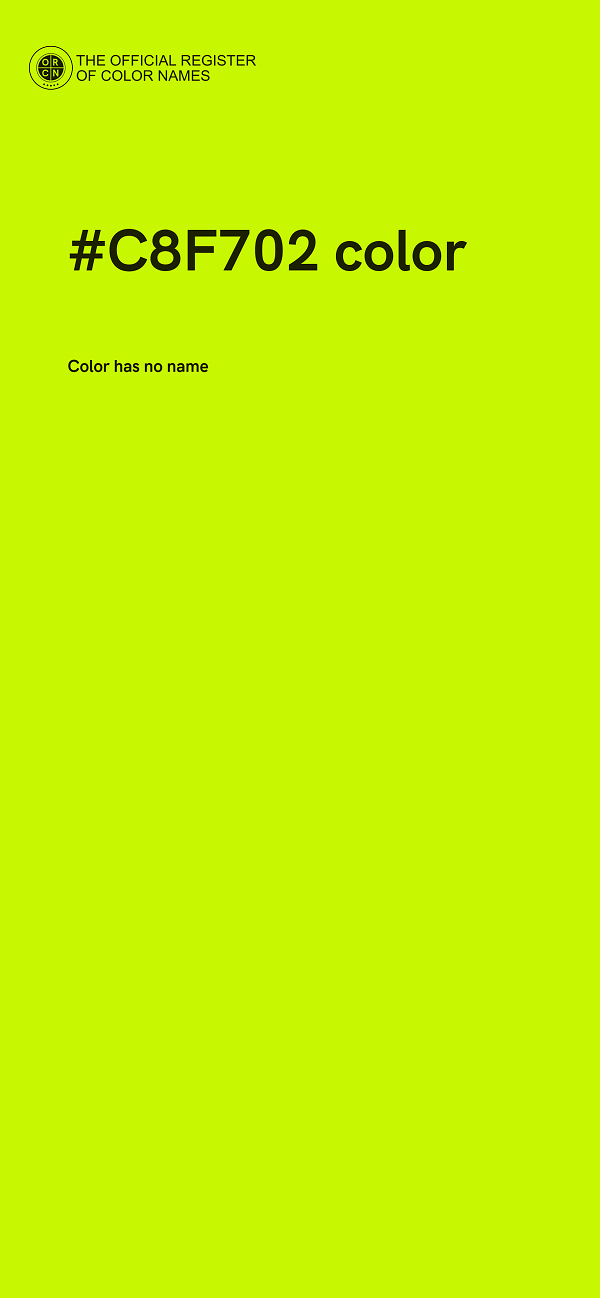 #C8F702 color image