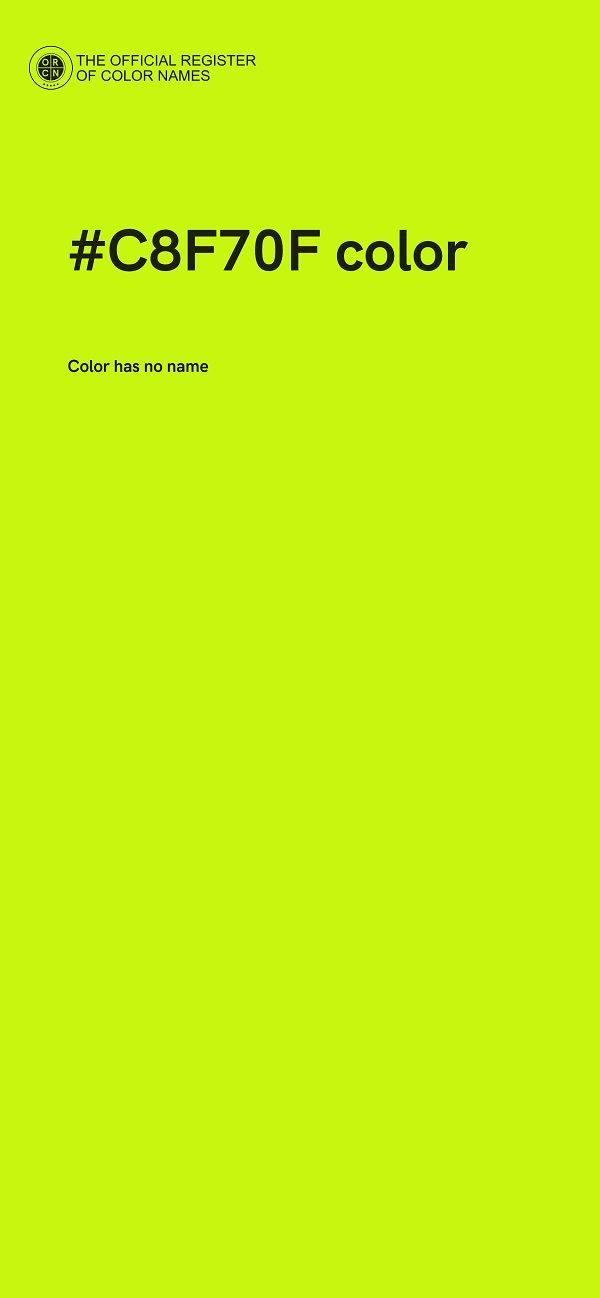 #C8F70F color image