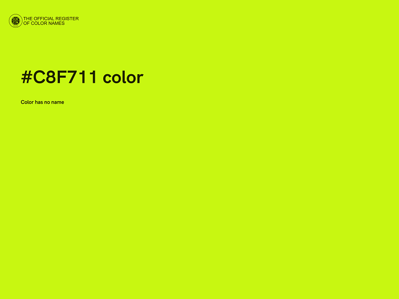 #C8F711 color image