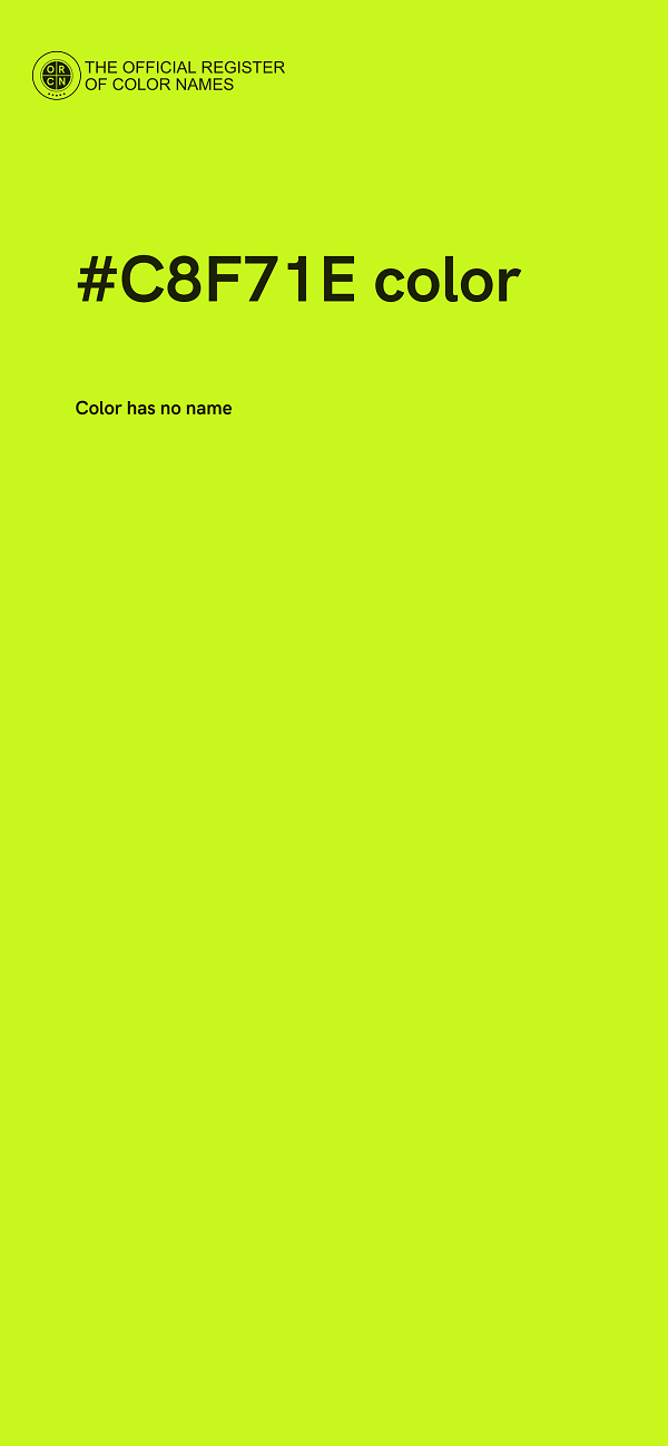 #C8F71E color image