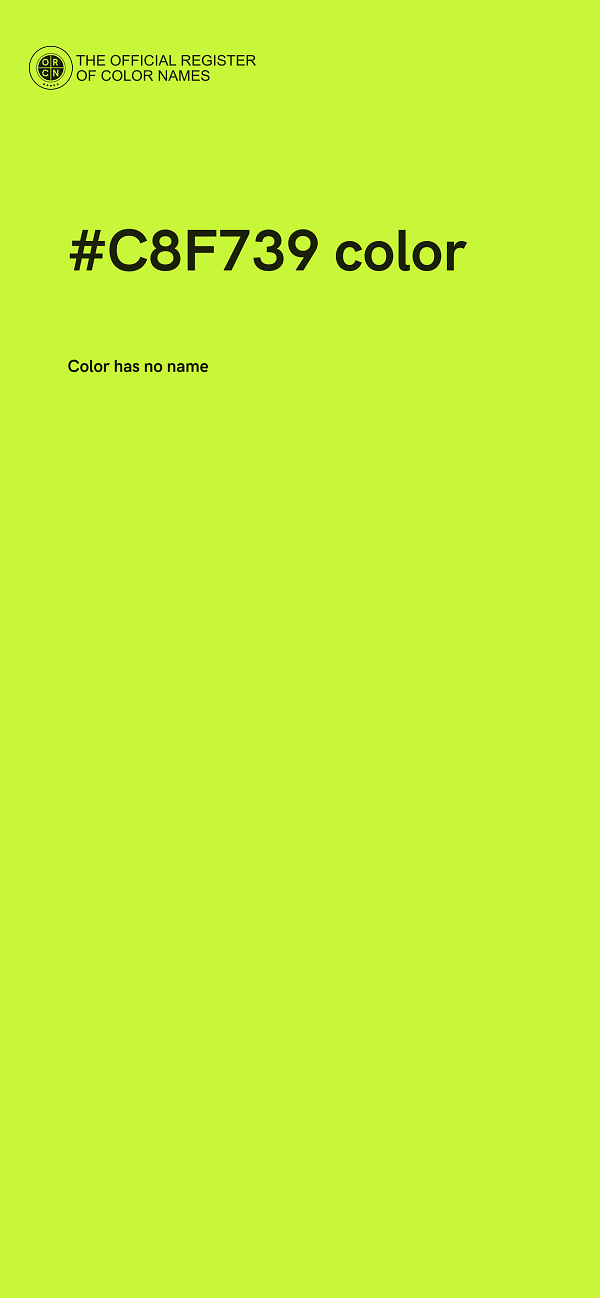 #C8F739 color image