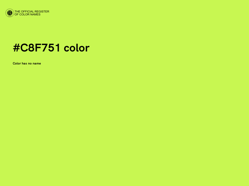 #C8F751 color image