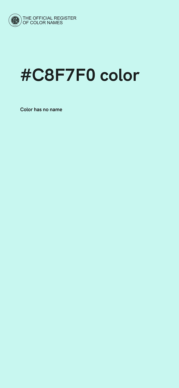 #C8F7F0 color image