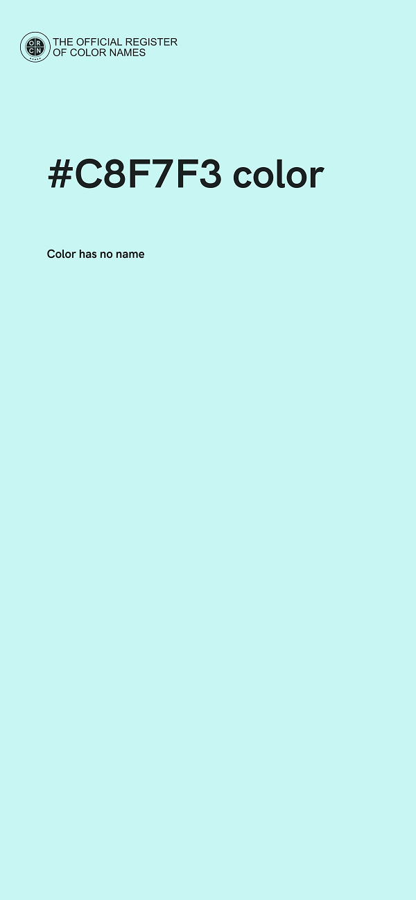 #C8F7F3 color image
