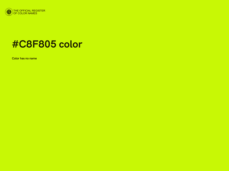 #C8F805 color image