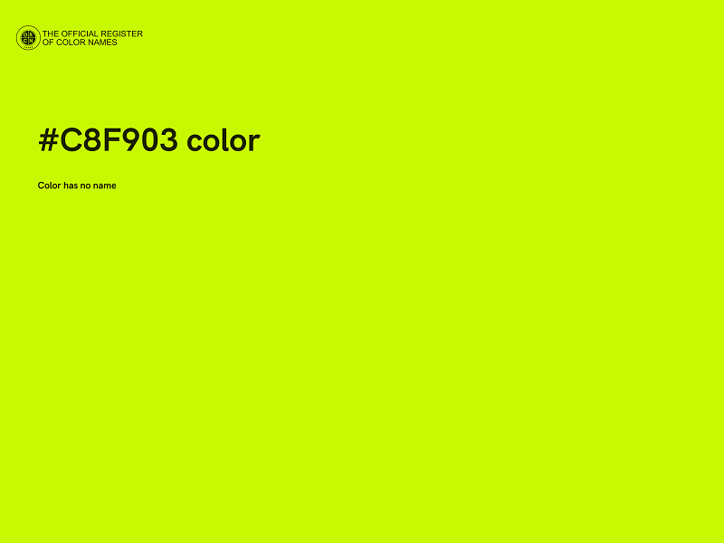 #C8F903 color image