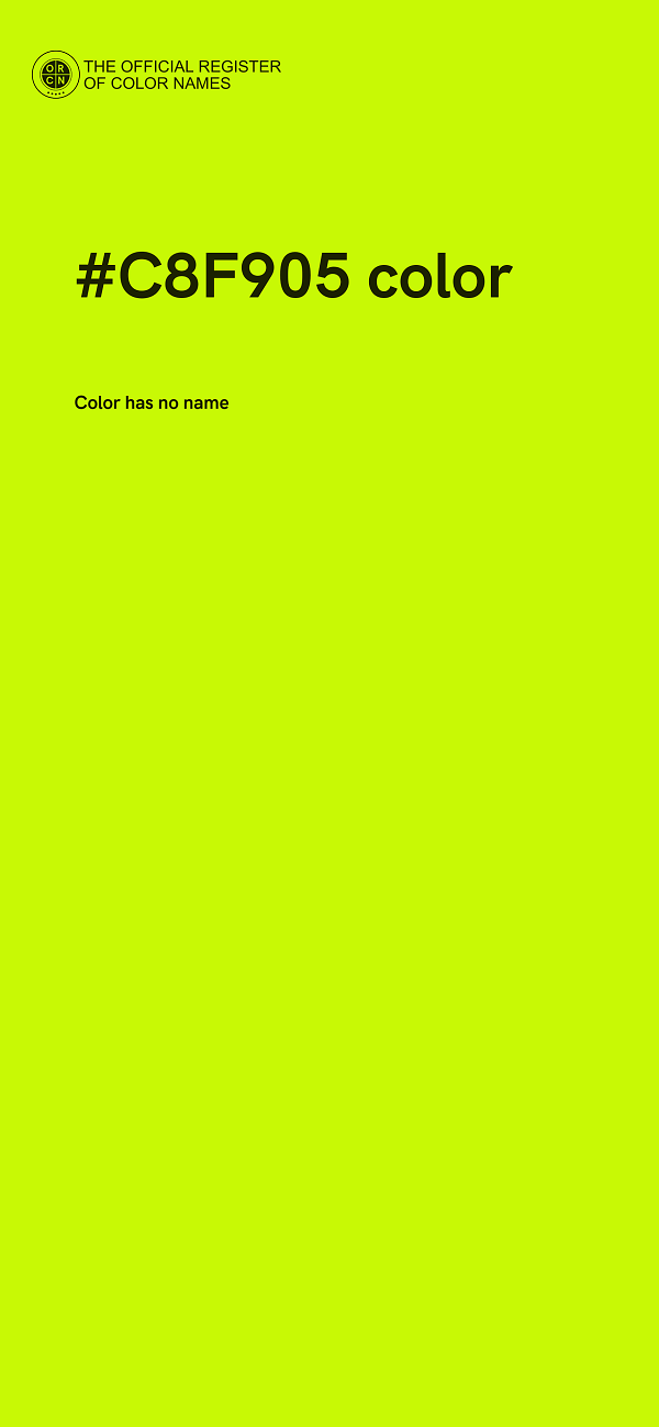 #C8F905 color image