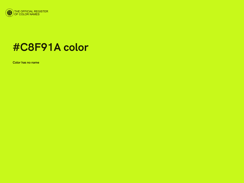 #C8F91A color image