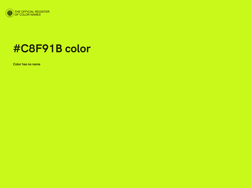 #C8F91B color image