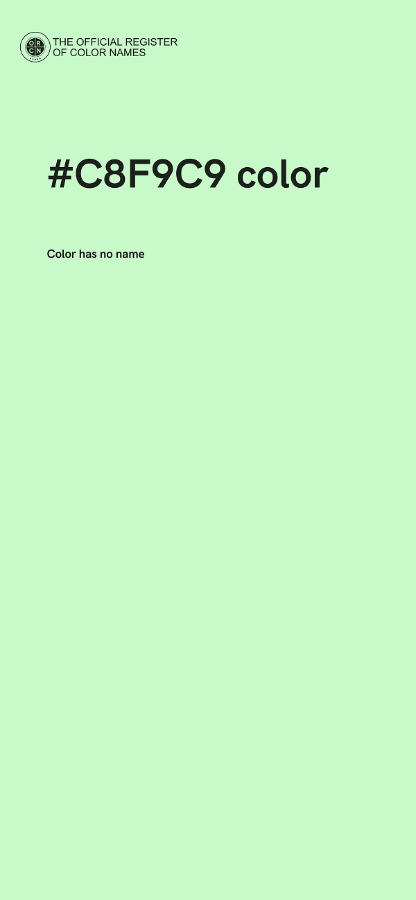 #C8F9C9 color image