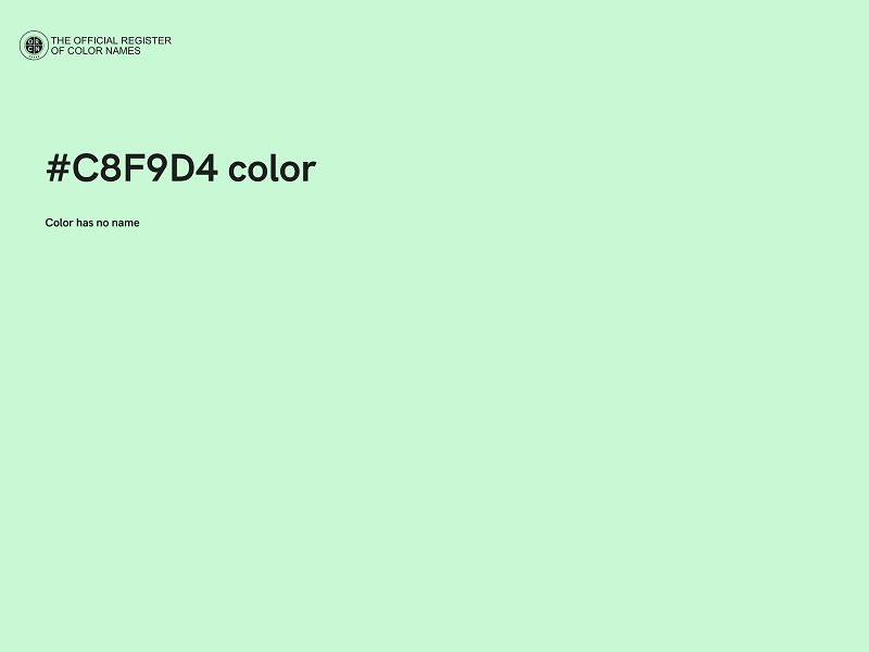 #C8F9D4 color image