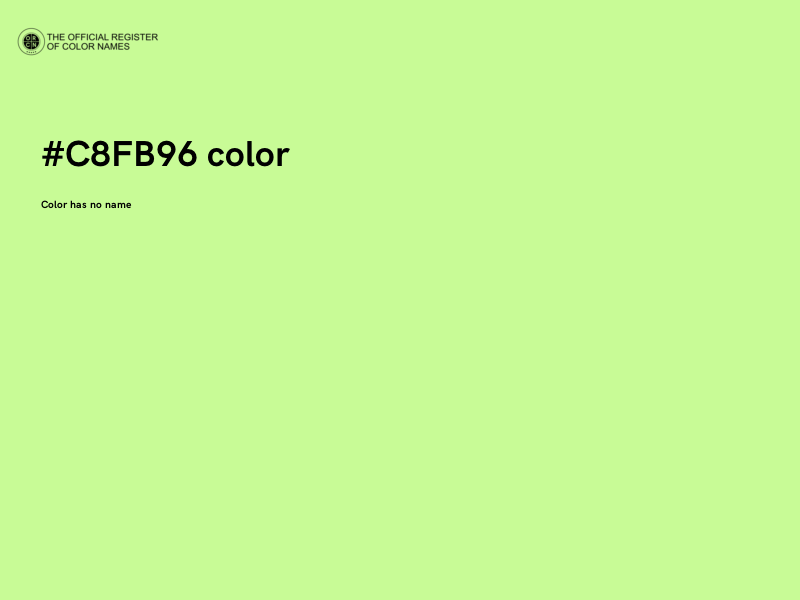 #C8FB96 color image