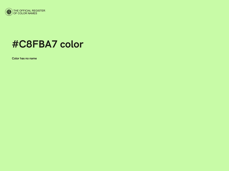 #C8FBA7 color image