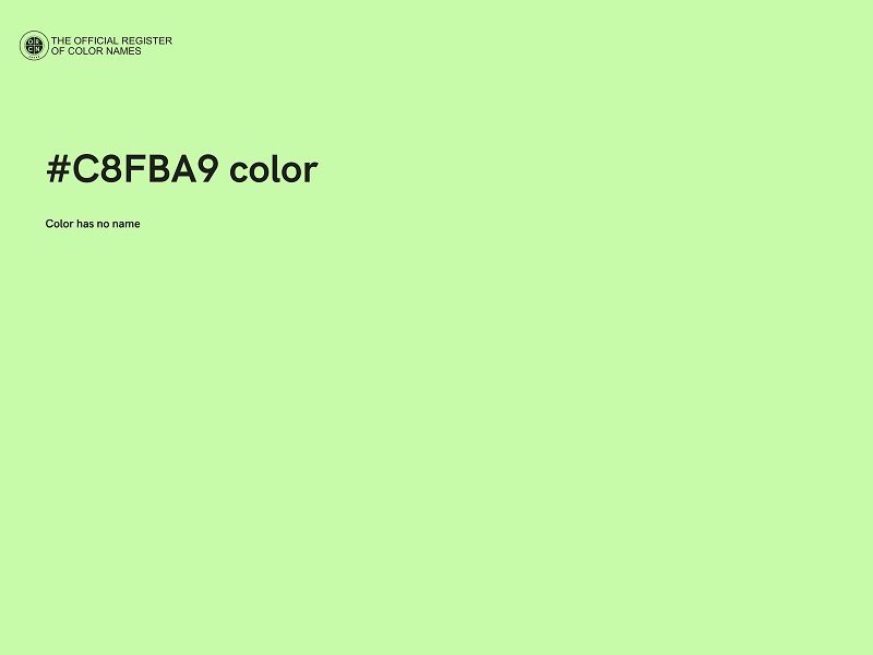 #C8FBA9 color image