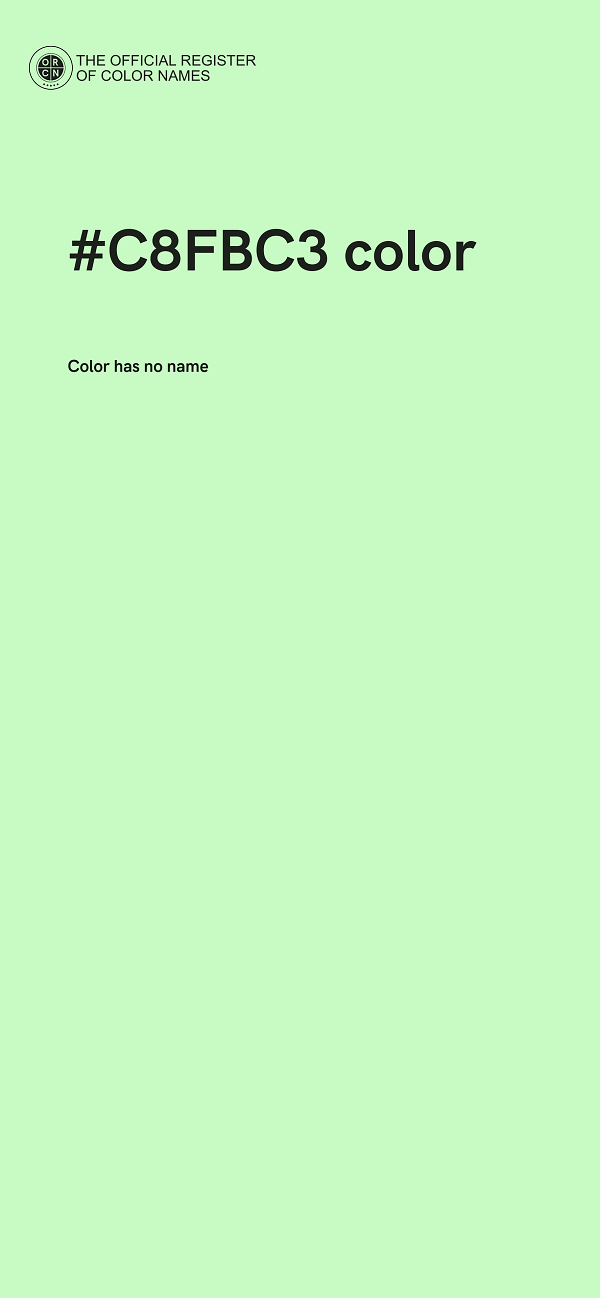#C8FBC3 color image