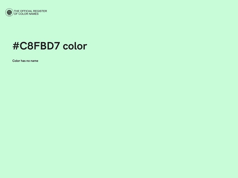 #C8FBD7 color image