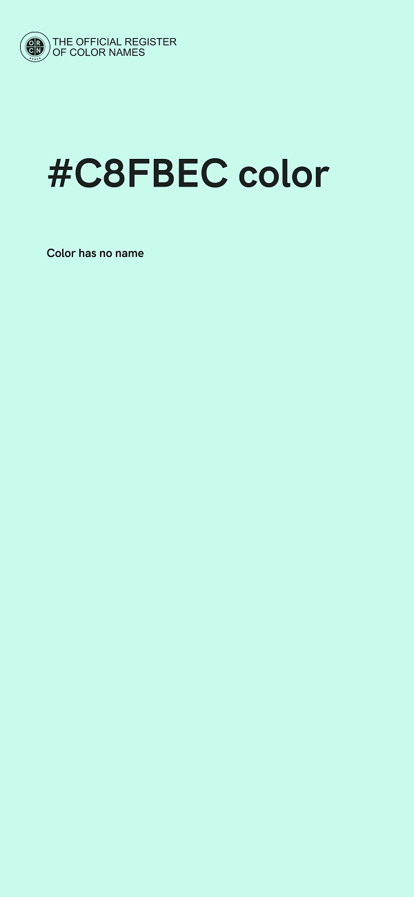 #C8FBEC color image