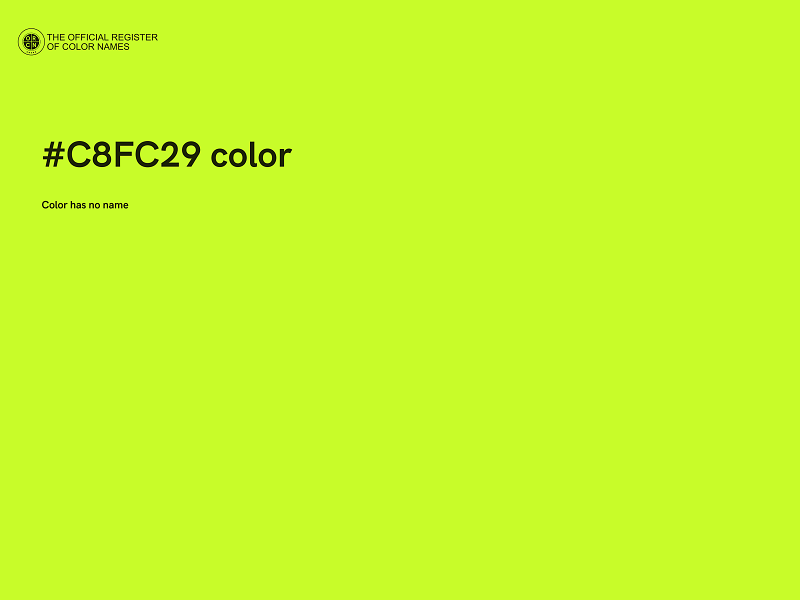 #C8FC29 color image