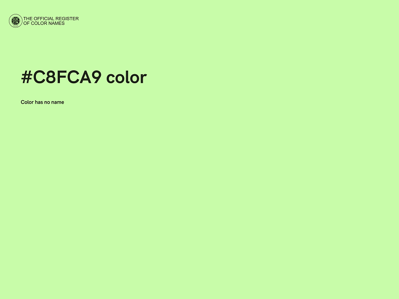 #C8FCA9 color image