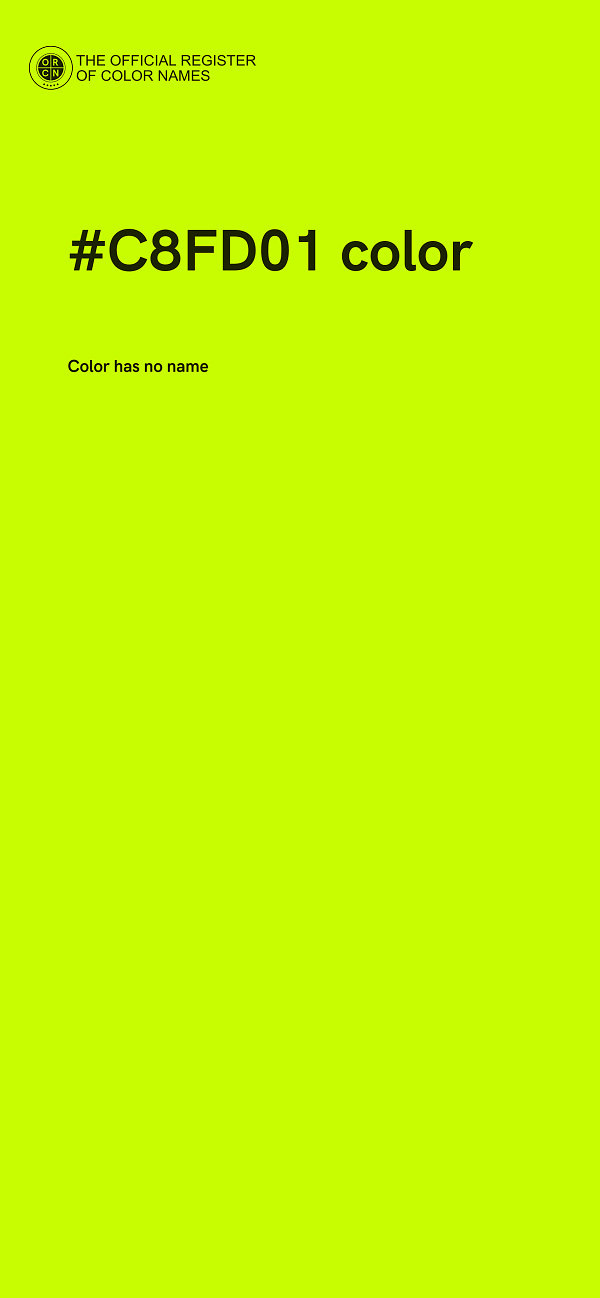 #C8FD01 color image