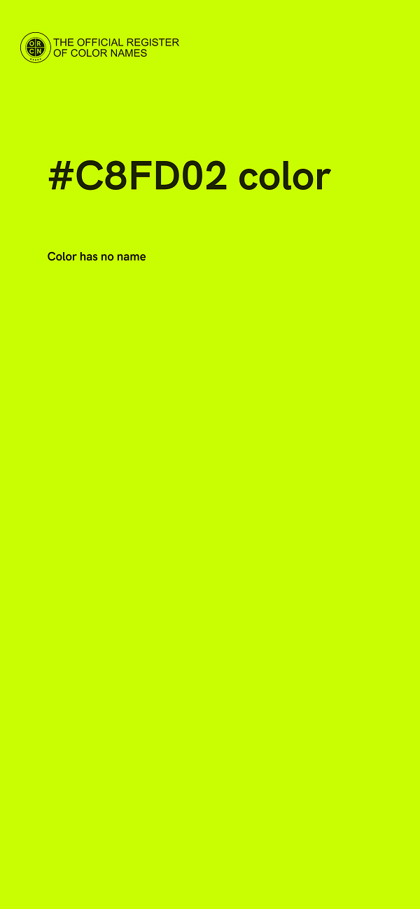 #C8FD02 color image