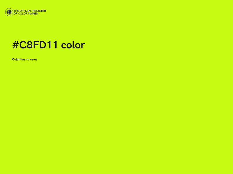 #C8FD11 color image
