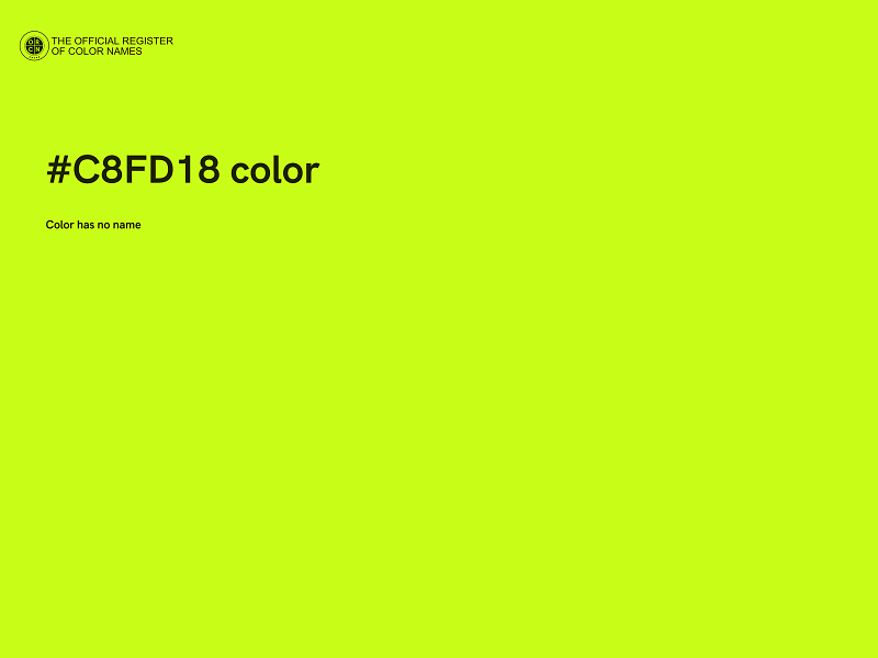 #C8FD18 color image